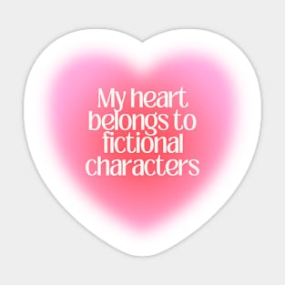 Fictional Characters Book Lover Sticker